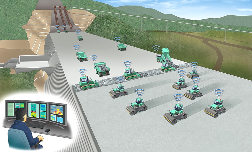 Illustration of A4CSEL in operation at Naruse Dam