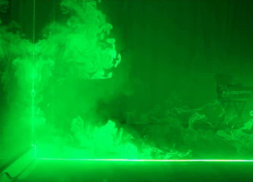 Airflow-visualization experiment