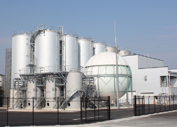 Fixed-bed methane-fermentation facility “Methacules”