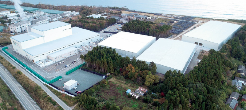 図版:仮設焼却施設全景