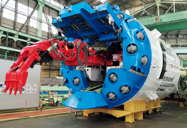 図版:世界初のハイブリッド型トンネル掘削機「NATBM(ナトビーエム)」