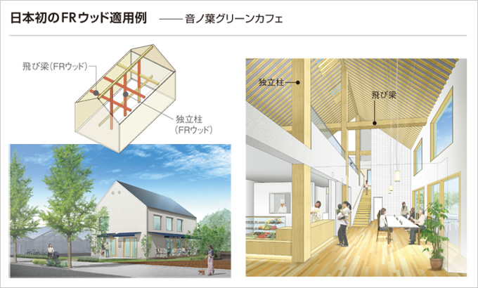 図：日本初のFRウッド適用例
