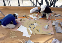 図版：調査後に原寸図を作成