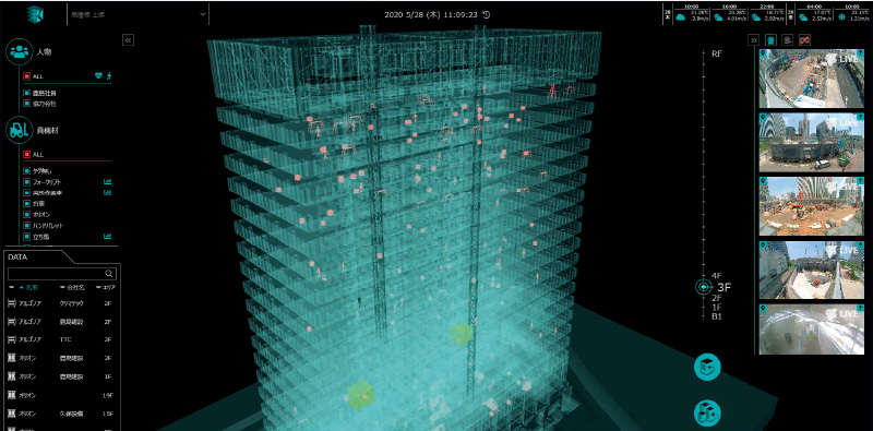 図版:「3D K-Field」の空間情報画面