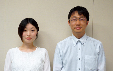 図版:土井原美桜担当(左)と中川和歩担当
