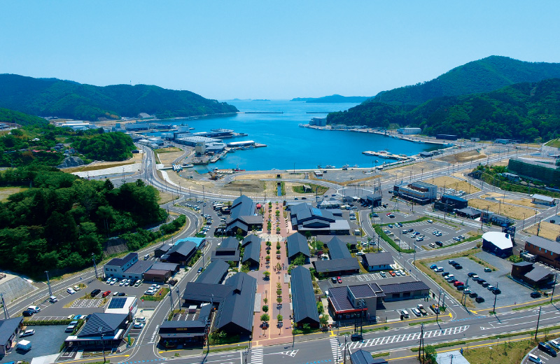 図版:女川の中心市街地の様子