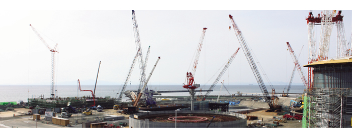 大間原子力発電所新設工事の写真