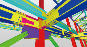 図版:②鉄骨BIM作成