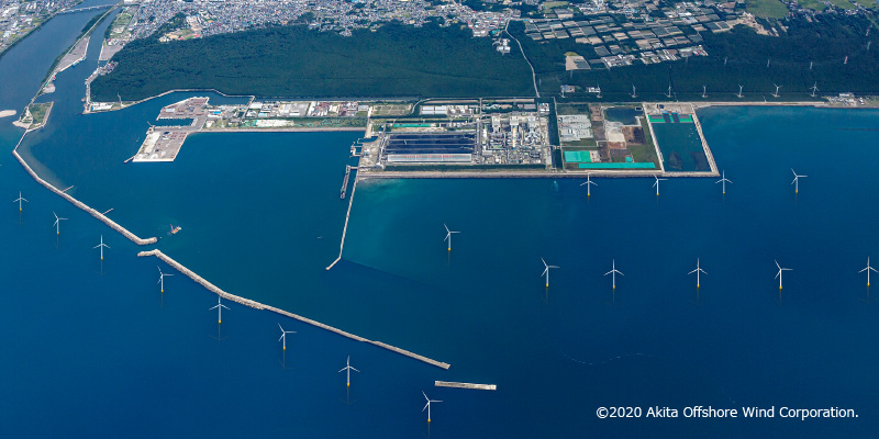 図版:秋田港・能代港洋上風力発電施設建設工事