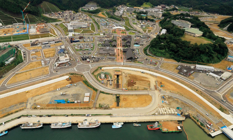 図版:中心部地区の市街地の現場状況