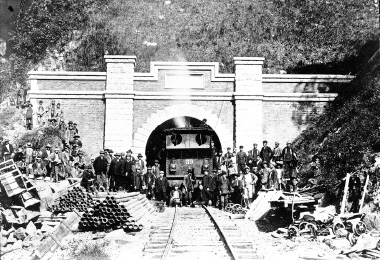 図版:矢嶽隧道(現・矢岳第一トンネル) 1909年