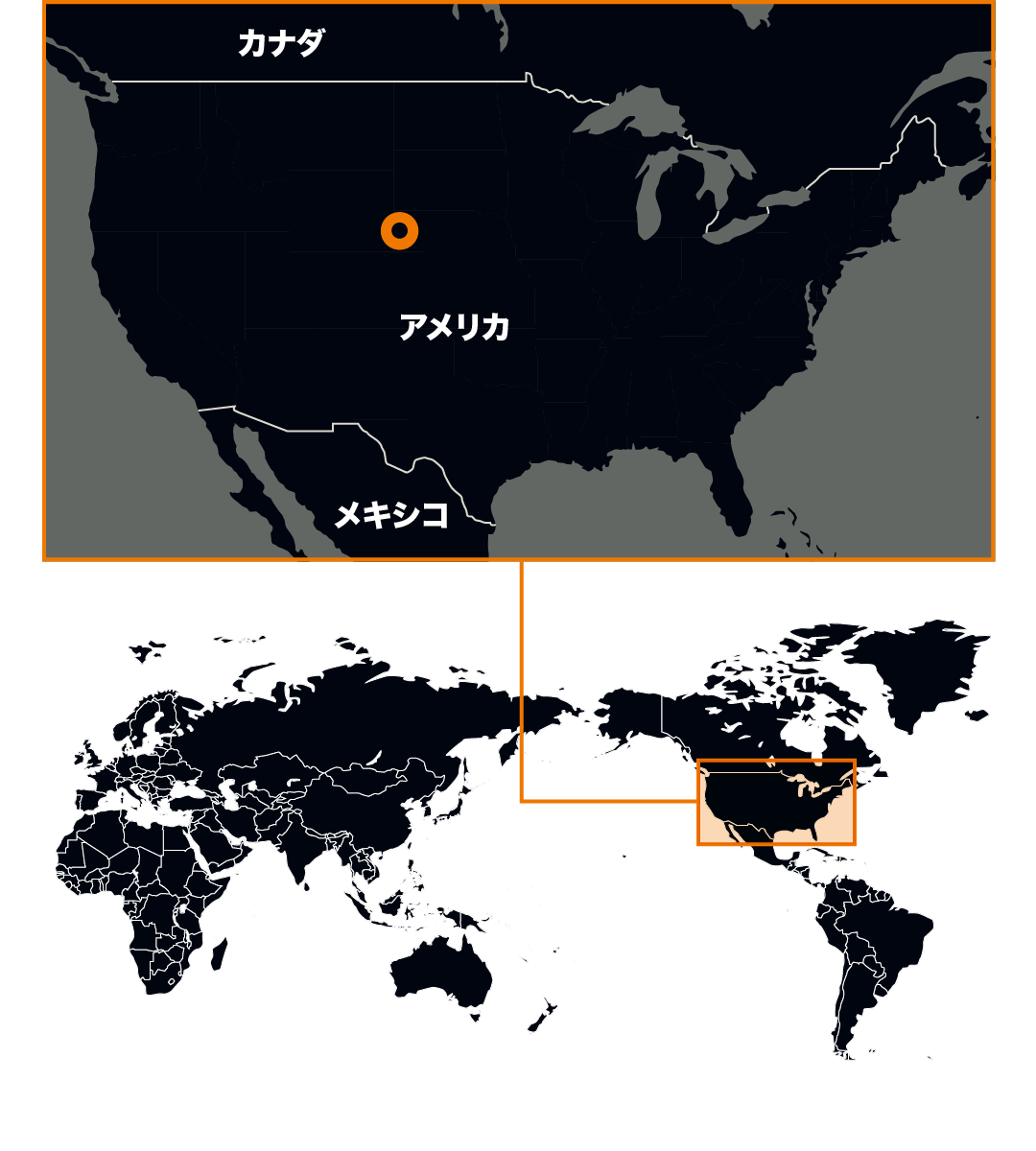 地図:ハックスタン,アメリカ