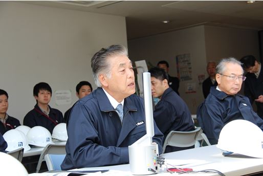 押味社長自宅の最寄り拠点での訓練状況