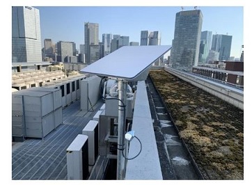 図版：スターリンクのアンテナ設置状況