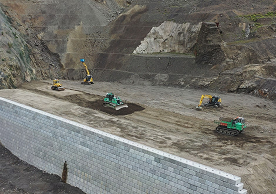 Construction of No. 3 Erosion Control Weir in Akadani district