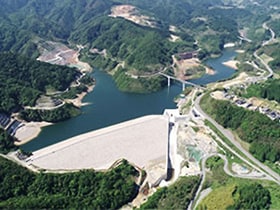 図版：大分川ダム建設（一期・二期）工事