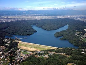 図版：山口貯水池堤体強化