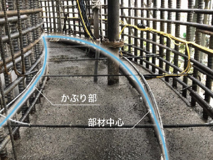鹿島の光ファイバの実績 コンクリート躯体