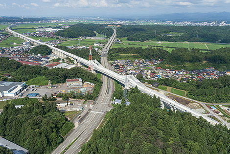 図版：細坪橋りょう他工事全景