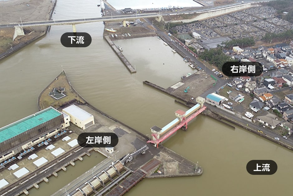 図版：工事着手前の既設の樋門（2020年1月撮影）