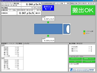 図版：ダンプトラック 計測画面
