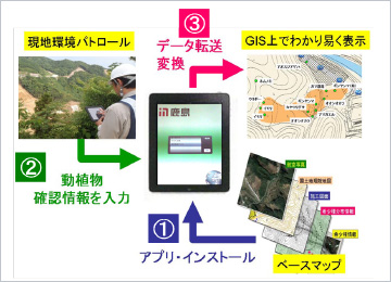 図版:動植物・環境モニタリングシステム いきものNote