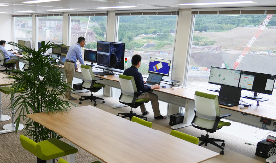 図版:施工管制室の様子