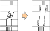 図:耐震スリットの設置